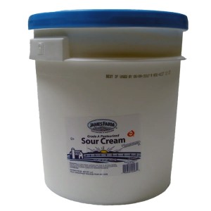 Sour Cream Pail James Farm - 32lbs