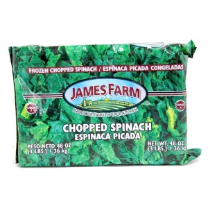 Frozen Chopped Spinach James Farm - 12/3lbs