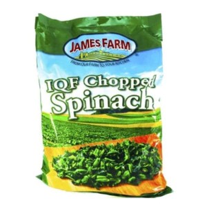 Frozen Chopped Iqf Spinach James Farm - 12/2lbs