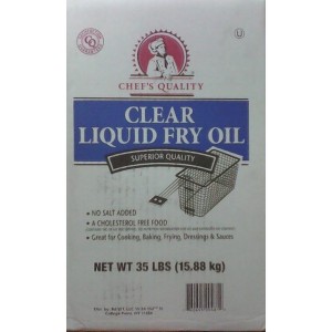 Clear Liquid Fry Oil Chef's Quality - 35lbs