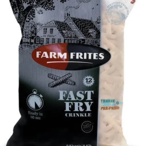 Crinkle Cut Frozen Fries Farm Frites - 6/2.268kg