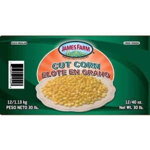 Frozen Cut Corn Iqf James Farm - 12/2.5lbs