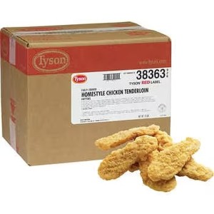 Homestyle Chicken Tenderloin 38363 Tyson - 10lbs