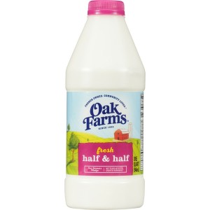 Fresh Half & Half Oak Farms - 12/32oz