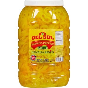 Banana Pepper Rings Mild Del Sol - 4/1gallon