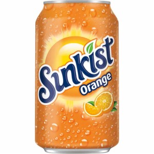 Sunkist Orange Cans 12 Fl Oz - 24 Pack