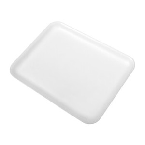 4s White Foam Meat Tray 9 1/4" X 7 1/4" X 1/2" - 500ct