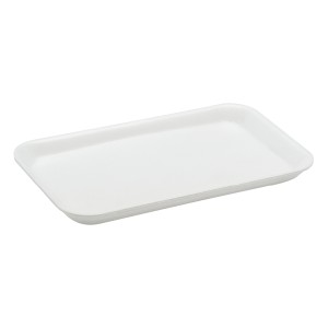 25s White Foam Meat Tray 15" X 8" X 5/8" - 250ct