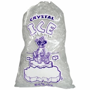 8lbs Drawstring Ice Bags Crystal - 400ct