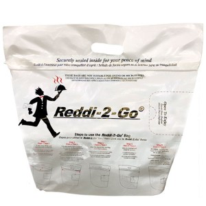 Tamper Evident Carry Out Bag 20"x17.5" White Reddi-2-go - 250ct