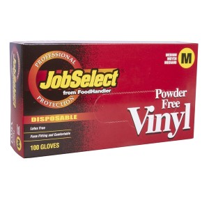 Vinyl Powder Free Gloves Medium 103-414 Jobselect - 10/100ct