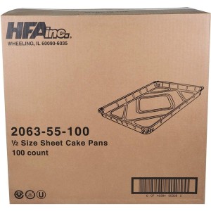 1/2" Foil Sheet Cake Pan Hfa - 100ct