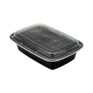 Re-8 Black Rectangular Container 8oz Hd - 120ct