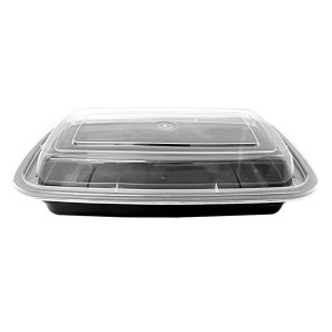 Re-16 Black Rectangular Container 16oz Hd - 120ct