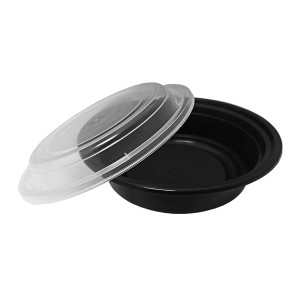 Ro-16 Black Round Container 16oz Hd - 120ct