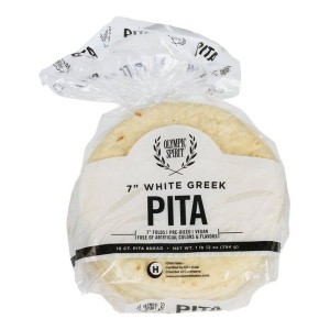 7″ Olympic Spirit Halal White Pita Grecian Delight - 12/10ct