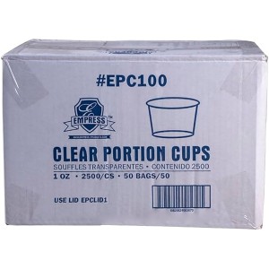 Clear Portion Cups 1oz Epc100 Empress - 2500ct