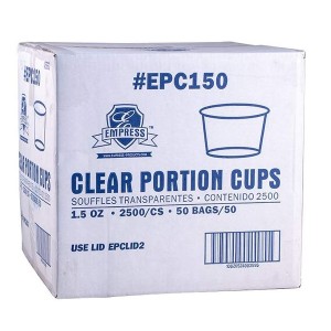 Clear Portion Cups 1.5oz Epc150 Empress - 2500ct