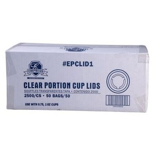 Clear Portion Cup Lids 1oz Epclid1 Empress - 2500ct