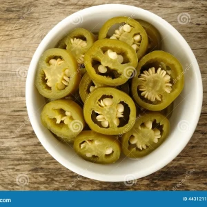 Sliced Pickled Jalapeno Peppers Darine - 6/3kg